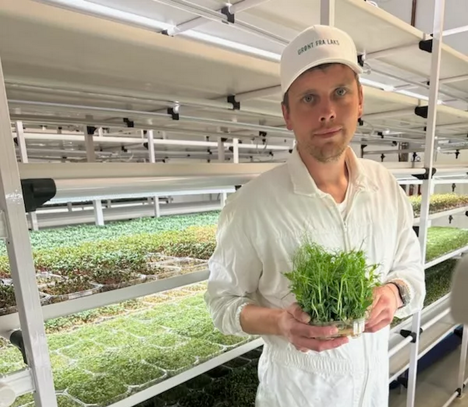 Norway: First sprouts and herbs delivery for aquaponic farm
