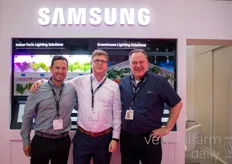 Mehdi Benkritly, Frank Weiss and Thomas Arenz with Samsung 