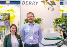 Hannah Brown and Mario Schaefer with Organifarms, showcasing their BERRY harvesting robot
