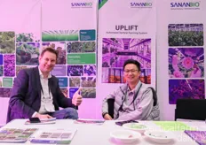 Marcus Vagt of DLG and Galen Zhou with Sananbio having a chat