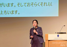 Eriko Hibi highlighted how the Food Agriculture Organization sees opportunities in creating synergies with indoor agriculture and society 