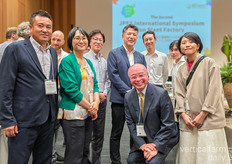 Cheese! Baosuo Bai with Future Agro-Tech, Eri Hayashi with JPFA, Masaaki Asano, Kai, Katashi with 808 Factory, Yoshio Shiina with MIRAI, and Nozumi Hiramatsu with JPFA 