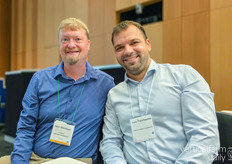 Niel Mattson with Cornell University and Ivan Timofeenko of Siberian Federal University were chatting about how their different backgrounds can bring unique R&D trials
