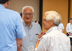 Ex-JPFA president Toyoki Kozai in his natural habitat, surrounded by vertical farm enthusiasts