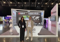 Valentina Perelli and Luigi Niglio represented IEMA, which highlighted its global automation projects across vertical farming hubs.