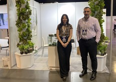 Nermeen Elembaby and Amjad Omar promoted Emirates Hydroponics Farms’ leafy greens and hydroponic systems. The company has been operating for nearly twenty years in the UAE.
