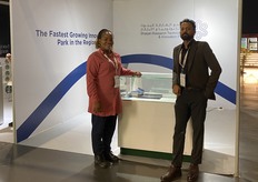 Athul Mohan Sheela and Blessing Muresherwa explained how SRTIP in Sharjah supports agritech innovation in the UAE.