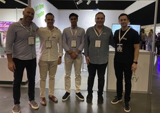 Halil Beskardesler, Abdullah Emre Kaynar, Anil Sonmez, Emirhan Burul, and Huseyin Ahmet Guney showcased Plant Factory’s solutions. Beskardesler says the company is looking for partnerships first before it opens a factory in the Gulf. 