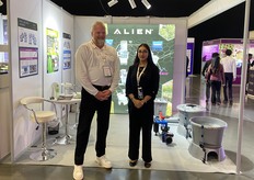 Ryan Chappell and Heba Malik presented ALIEN Hydroponics’ cultivation systems.