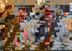 Talking science! Eri Hayashi of the JPFA and Francesco Orsini with Bologna University