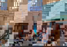 Prove your footprint! Richard Hall, Philip Lee, Peter Bachmann and David Verbitsky at the investment panel.