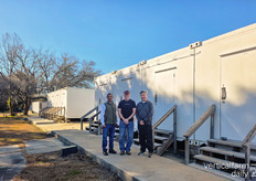 USDA researchers Kousik Shaker and Dr. Kai-Shu Ling pictured with David Flynn of Amplified Ag in the middle