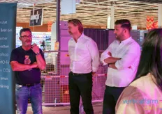 (From left to right) Ica Maxi Linköping's CEO Tomas Lundvall, Andreas Dahlin (CEO, Swegreen) and Sepehr Mousavi, (Chief Innovation Officer, Swegreen)