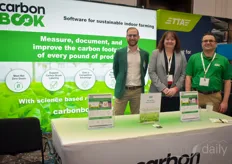 Kyle Barnett, Daphne Preuss & Eugene Losev with Carbonbook. Read more about their carbon calculation tool here: https://www.hortidaily.com/article/9398196/carbon-calculation-tool-for-indoor-agriculture/ 
