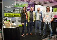 Urban-gro: Barbara Graham and Bradley Natrass are visited by Rob Wiese with PB Tec, second to left.