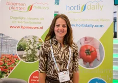 Susanne Mosmans with Future Crops came to say hi at our booth