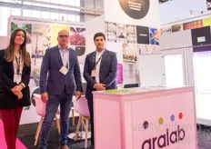 Bianca Goncalves, Joao Pereira, and Randy Israel with Aralab
