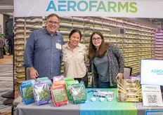 Marc Oshima, Emily Gee and Ally Thorp with Aerofarms 