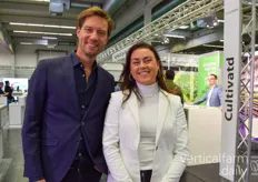 Job Knook en Yasmijn van Drunen visiting the show to see who wants to come and join the vertical farm pavilion at GreenTech in 2023