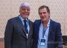 Michael Morgan, responsible for Artechno Middle East and Sandro Allouche with Beirut Farm