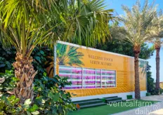 The vertical farm at the Ritz Carlton in Dubai on the Palm Jumeirah island
