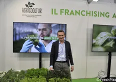 Gianni Gilardi of Agricooltur. The company offers aeroponic growing systems.
