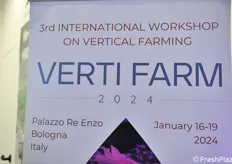 In 2024, the third international workshop on vertical farming (VertiFarm) will be organized by the University of Bologna