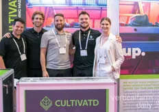 Adam Abadi, Eric Levesque, Max Hollington and Madison McLeod with Cultivatd. Eric said that they're soon announcing some exciting global projects. 