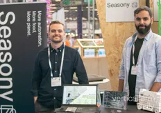 Christopher Weis Thomasen and Erkan Tosti at the Seasony booth
