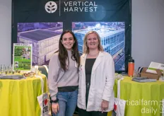 Samara Flug and Taylor Eckerson with Vertical Harvest. They were super stoked about the latest announcement of a new farm in Detroit.