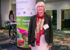 Christine Zimmermann-Loesll with the Association for Vertical Farming 