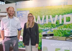 Erik Wikstrom and Maja Eriksson of Wivid presented their grow lighting system