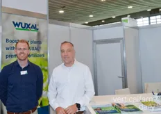 Christian Mette and Benjamin Klug of Aglukon presented Wuxal fertilizers.