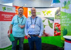 Thomas Peters with Grodan visits Marc van Gennip with Genson Quality Plants