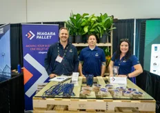 Wynand Voigt, Nolan Baker and Jessie Camini with Niagara Pallet
