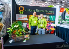 Jack Vandermaas and Lucas Lamberink of Ontario Flower Growers