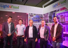 The picture of the TTA machine occupied a promient position in the Light4Food booth as they are an important partner for the compny - so no wonder Peter Rietveld & Niels den Ouden were pleased when visiting Niels Jacobs, Peter Christiaens & Rene van Haeff with Light4Food!