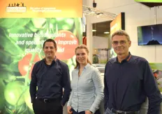 Jan Böcker, Franziska Hohmann and Bernd Kemper of Biolchim: at home in crop protection from greenhouse vegetables to hard fruit.